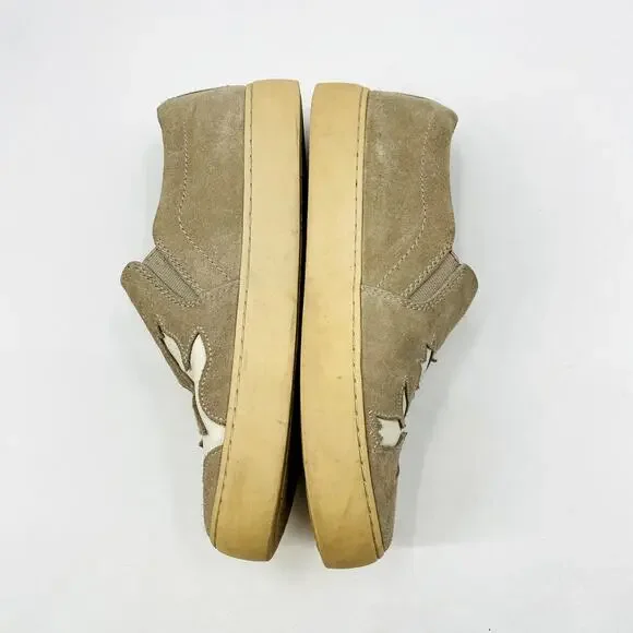 Frye Suede Floral Slip On Sneakers - Picture 2 of 6